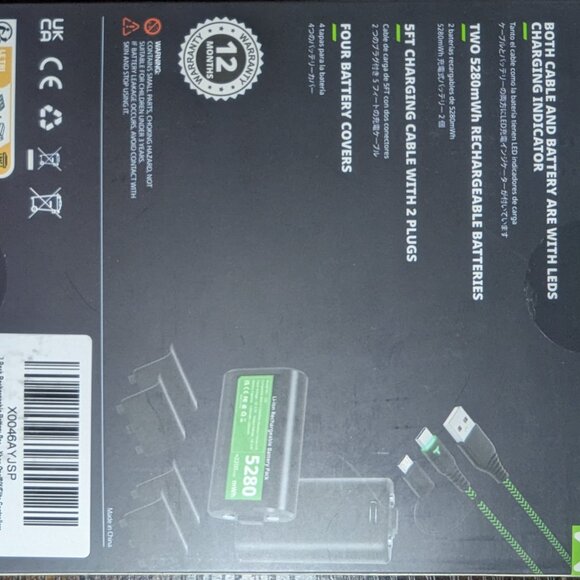 Upgrade Rechargeable Xbox One Controller Lithium Battery Pack= 52 Playtime - Picture 4 of 4